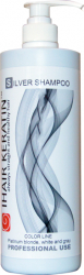 Sampon Nunatator Gri argintiu iHair Keratin 1000 ml 