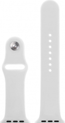 Curea compatibila Apple Watch 1/2/3/4 silicon 42/44 mm alb 