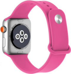 Curea compatibila Apple Watch 1/2/3/4 silicon 42/44mm roz fuchsia 