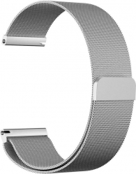 Curea metalica compatibila cu Samsung Gear S3 magnetica argintiu 