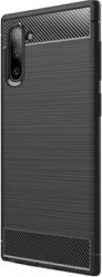 Husa de protectie cu insertii carbon pentru Samsung Galaxy Note 10 protectie spate bumper capac de protectie Negru SHO1047 