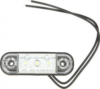 Lampa gabarit LED 710 W97.1 12V /-/ 24V Alb 
