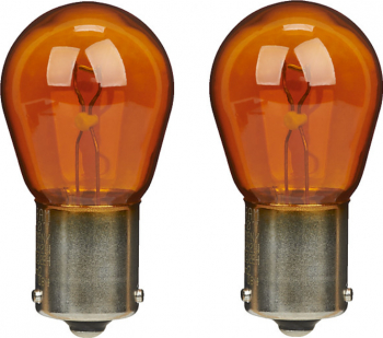 Set 2 becuri PY21W/BAU15s 12V 21W portocaliu sticla Quartz 