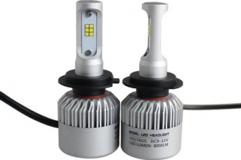 Set becuri LED H7 Motor Starter 6500K 8000LM Model C6