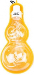 Sticla de apa portabila pentru caini pisici recipient portabil 500 ml Galben SHO557