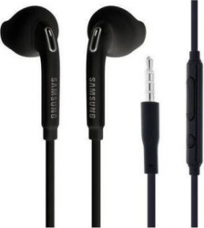 Casti originale Samsung cu volum control si microfon conector 3.5 mm Jack in ambalaj original Samsung si cutie de depozitare Negru SHO1079