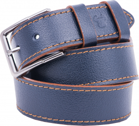 Curea piele barbati Toro Nero Blue coffee 120 cm 