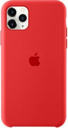 Husa protectie spate cu logo Apple pentru iPhone 11 Pro Max silicon Rosu SHO1550 
