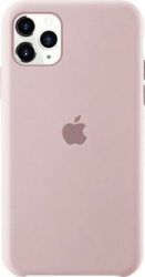 Husa protectie spate cu logo Apple pentru iPhone 11 silicon Roz SHO1137 