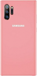 Husa protectie spate silicon soft pentru Samsung Galaxy Note 10 bumper ultraslim Roz SHO1158 