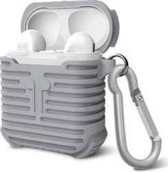 Husa suport casti Apple AirPods carabina Gri SHO1093 