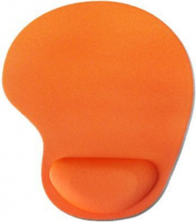 Mouse Pad cu suport confortabil pentru incheietura mainii invelis exterior textil Portocaliu SHO1102 