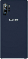 Husa protectie spate silicon soft pentru Samsung Galaxy Note 10 Plus/Note 10+ bumper ultraslim Bleumarin SHO1166 