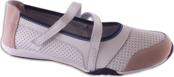 Pantofi de vara din piele Confort albi 41 
