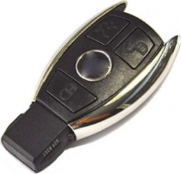 Carcasa Cheie SmartKey Mercedes 3 Butoane Model Cromat 2011 