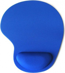 Mouse Pad cu suport confortabil pentru incheietura mainii invelis exterior textil Albastru SHO1100 