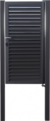 Portita Pietonala Jaluzele cu stalp and Yala 1850 x 900 RAL 7016 Gri Antracit 