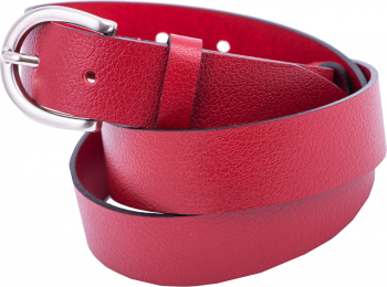 Curea piele dama Toro Nero Middle red 130 cm 
