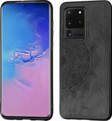 Husa de protectie pentru Samsung Galaxy S20 Ultra cu motive Mandala protectie spate bumper capac de protectie Negru SHO1539 