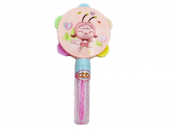 Jucarie de facut baloane cu zornaitoare roz 23cm 