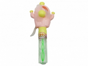 Jucarie de facut baloane in forma de cactus roz 22cm 