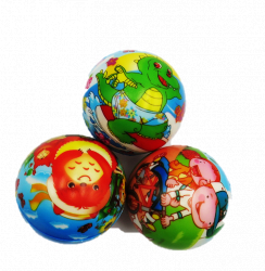 Set 3 mingii spuma antistres multicolor 10cm 