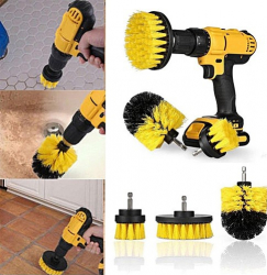 Set 3 Perii pentru Mocheta and Uz Casnic /Profesional MyStyle Detailing Carpet Brush cu Adaptor Bormasina