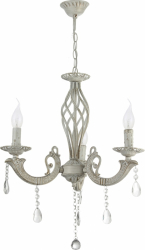 Candelabru Pandora 3 becuri alb antique 