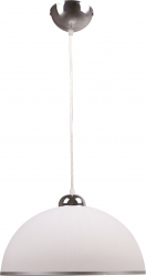 Lustra tip pendul Deca 1x60w abajur sticla alb