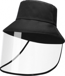 Palarie cu viziera de protectie neagra 