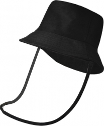 Palarie cu viziera de protectie pentru adulti neagra 