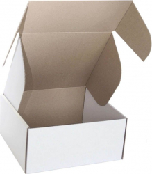 Cutie cu autoformare 75x75x57 mm alba ProCart carton microondul E FEFCO 0427 set 300 bucati 