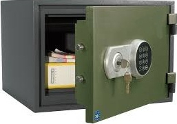 Seif certificat antifoc Kronberg Fire 32 KE cheie si electronic 315x445x425 mm EN15659/60P 