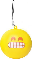 Jucarie parfumata din spuma poliuretanica Emoji zambet fortat 6.5 cm T5061 Vivo 