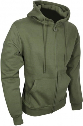 Hanorac Viper cu fermoar verde marimea 2XL 