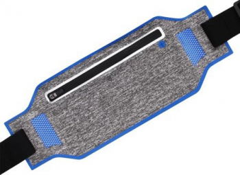 Borseta sport pentru alergat cu buzunar pentru telefon mobil si accesorii material impermeabil Bleumarin BBL1595 