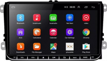 Navigatie 9 VW Android 9.1 GPS WIFI Passat Golf Jetta Touran Tiguan Skoda Camera Marsarier