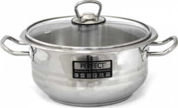 Oala cu capac inox Hascevher GASTRO 20x10cm 3 litri inductie 20x10cm 