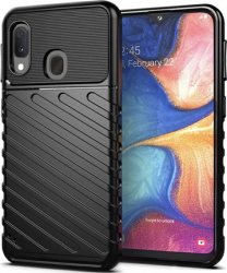 Husa de protectie Bibilel Hardcase pentru Samsung Galaxy A20e protectie spate bumper capac de protectie Negru BBL1403 