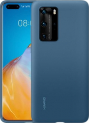 Husa de protectie Huawei originala pentru Huawei P40 Pro soft silicon capac de protectie albastru BBL1562 