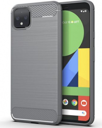 Husa de protectie BIBILEL cu insertii carbon pentru Google Pixel 4 protectie spate bumper capac de protectie Gri BBL1445 