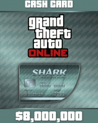 GRAND THEFT AUTO ONLINE MEGALODON SHARK CASH CARD 8 000 000ROCKSTAR KEY 