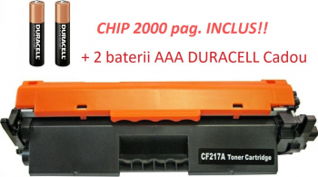 HP 17A Cartus Toner GraphiteK Compatibil HP 17A HP CF217A xl cu chip inclus de 2000 pagini HP LaserJet Pro M102 LaserJet Pro MFP M130FW 