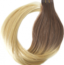 Extensii Par Natural Tape On Balayage Blond 50cm Ihair Keratin