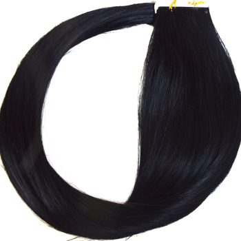Extensii Par Natural Tape On Negru 50cm Ihair Keratin 