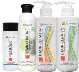 KIT keratina Ihair Keratin Grapes Set 4 produse 