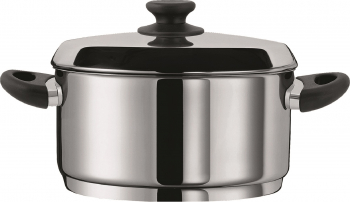 Oala Pyramis ZEON diametru 24cm capacitate 5.2litri inox potrivita pentru toate tipurile de plite 