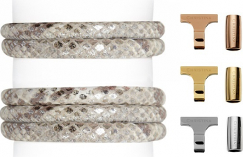 Curele de ceas / Sistem unic de prindere cu set de bratari si T-Bar / Auriu / Christina Collect / Dimensiune 16 mm 