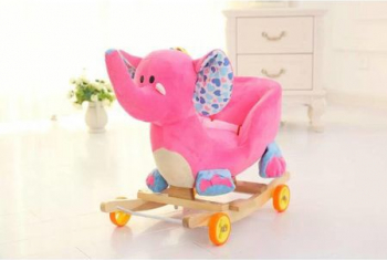 Balansoar Plus 2 in 1 Functie de mergator Muzical roz 