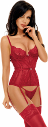 Corset Ravenna Beauty Night Rosu L/XL 